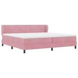 thumbnail of vidaXL Boxspringbett mit Matratze mit Kopfteil Rosa 200 x 200 cm Samt