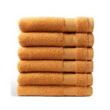 thumbnail of DoubleDry Handdoeken 6 st 50x100 cm - 100% katoen 500 g/m2 - okergeel