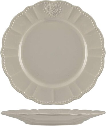 H&H Toscana - Set 6 Piatti Piani In Porcellana, 26 Cm, Colorati E Artigianali, Lavabili In Lavastoviglie E Microonde