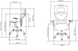 thumbnail of Sillas de oficina con asiento textil color Azul. Modelo Carla