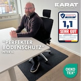 thumbnail of Bodenschutzmatte Viking - Bürostuhlunterlage aus Polyester - Für Hartböden - Schwarz / 100 x 120 cm