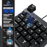 thumbnail of Titanwolf Gaming-Tastatur, mechanische Keypad Tastatur mit 28 Tasten, Gaming Einhandtastatur