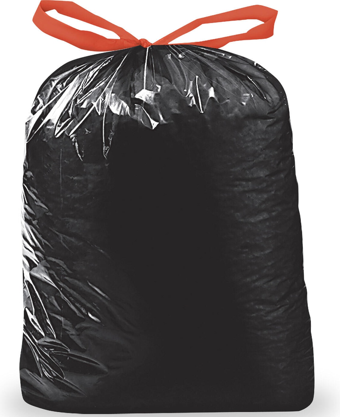 20x Müllsäcke mit Zugband 120 Liter LDPE 70 x 100 cm schwarz