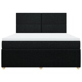 thumbnail of vidaXL Boxspringbett mit Matratze Schwarz 180x200 cm Stoff