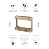 thumbnail of HORTALIA Floreira vertical Stand Line Wall 2B em madeira tratada para exterior