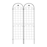 thumbnail of Relaxdays Rankgitter, 2er Set, HxB 180 x 50 cm, Metall, Rankhilfe für Kletterpflanzen, freistehend, zum Stecken, schwarz