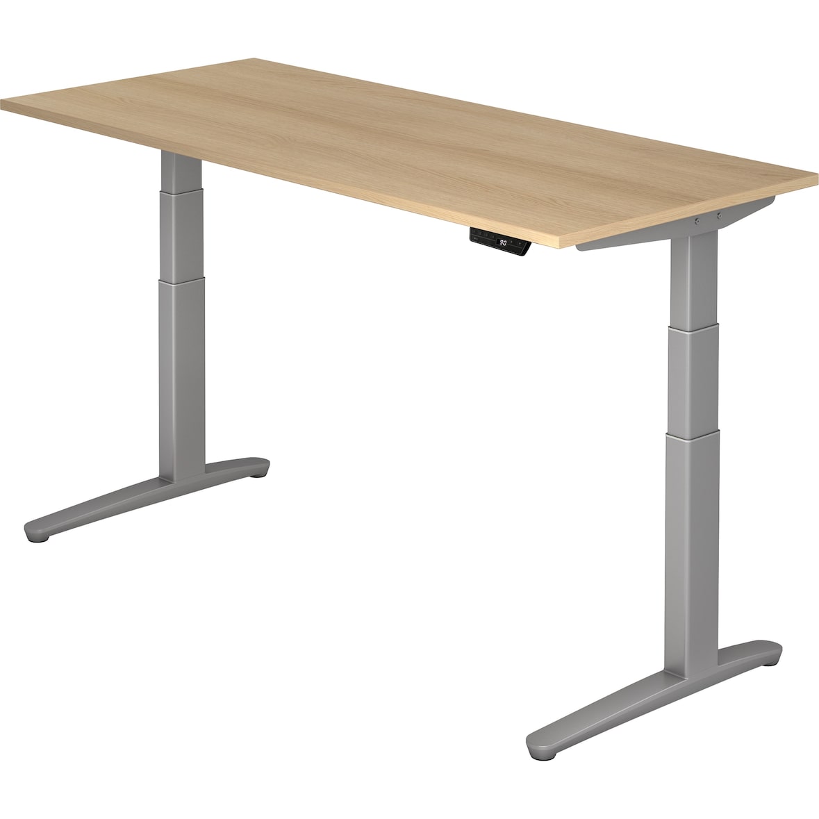 bümö elektrisch höhenverstellbarer Schreibtisch 180x80 cm mit Memory-Steuerung - Design Schreibtisch höhenverstellbar elektrisch, elektrischer
