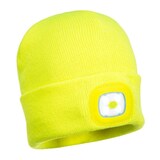 thumbnail of Portwest - Bonnet Beanie avec LED rechargeable Jaune Taille Unique