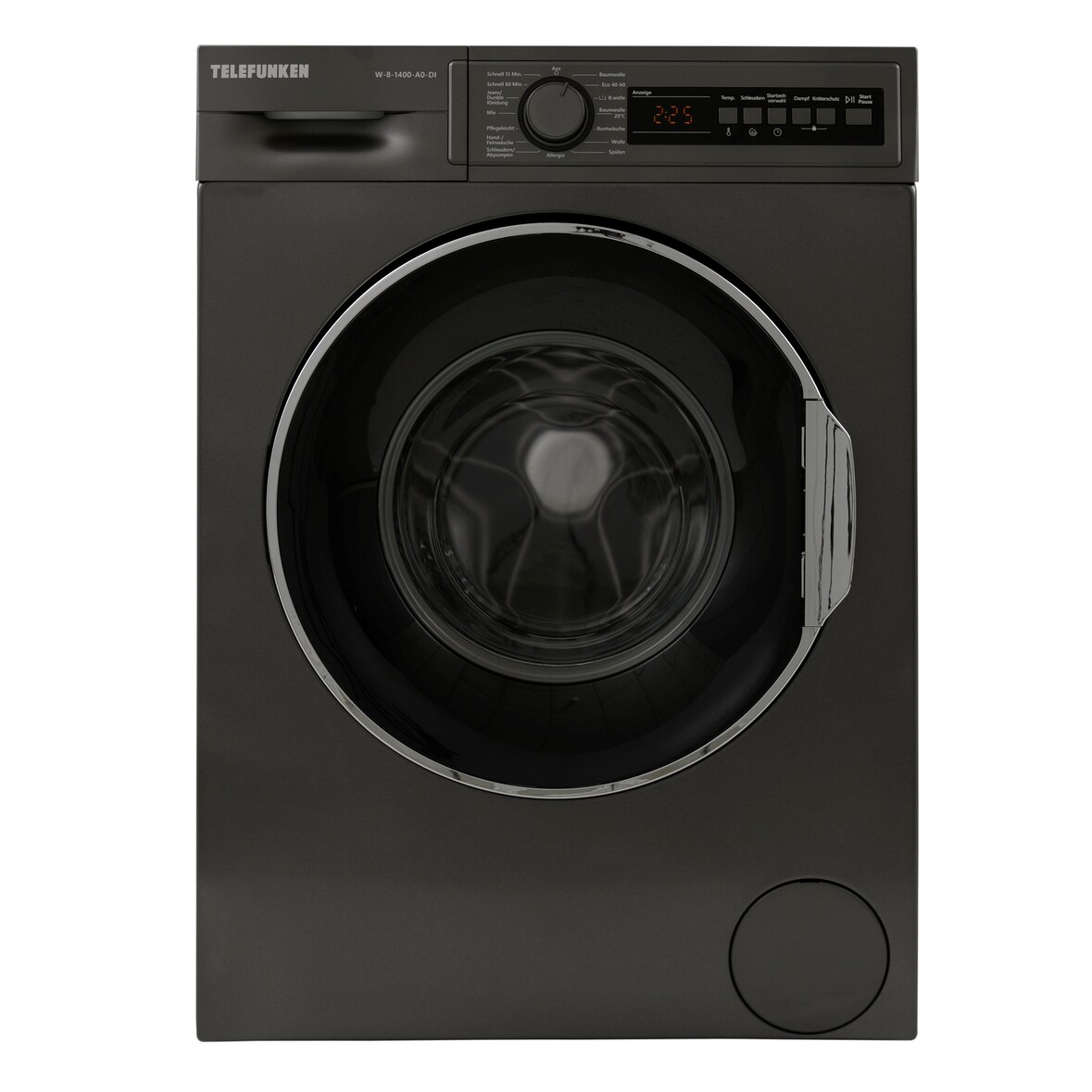 Telefunken W-8-1400-A0 Waschmaschine 8 kg | 1400 U/Min | Frontlader | Dampffunktion | AquaStop | 15 Programme