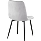 thumbnail of Stuhl Dijon Samt/grau