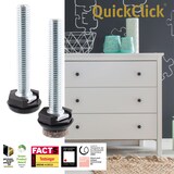 thumbnail of WAGNER Verstellfuß/Nivellierfuß 4tlg. Set - Ø 20 x M8 x 50 mm, QuickClick System Gleiteinsatz 20 mm Wollfilz - 15428699