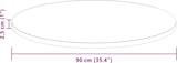 thumbnail of vidaXL Tischplatte Dunkelbraun Ø 90 x 2.5 cm Massives Eichenholz