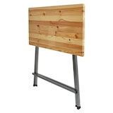 thumbnail of METRO PROFESSIONAL Mesa alta de bistrô, dobrável, aço/madeira de pinho, 140 x 60 cm, retangular, castanho