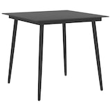 thumbnail of Helloshop26 - Conjunto de comedor de jardín exterior de 3 piezas en negro y marrón 02_0013674