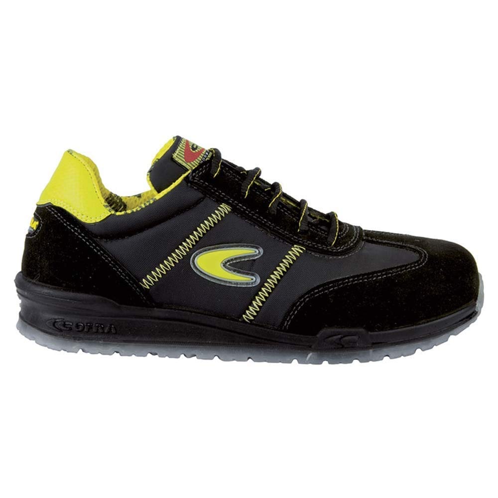 COFRA OWENS S1 P SRC Sicherheitsschuhe Schwarz Gelb Größe 41