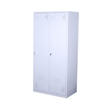 thumbnail of Taquilla de vestuario doble marca jami. Taquilla armario doble. acabado gris claro.