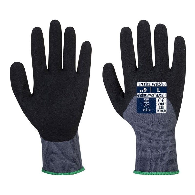 Portwest - Gants manutention en mousse nitrile sablonneux DERMI FLEX ULTRA PLUS (Pack de 12) http://carbonn.fr/img/co/295.jpg Taille 10