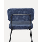 thumbnail of Juego de 2 sillas de diseño MATYS en pana azul.