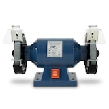 thumbnail of EBERTH Doppelschleifer 250W, 150mm, A36 & A60, Funkenschutz, Werkzeugauflage, Gummifüße, Tischmontage