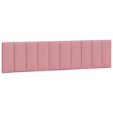 thumbnail of vidaXL Bettgestell mit LED-Leuchten Rosa 200x200 cm Samt