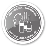 thumbnail of Flaschenverschluss Segelboot für Champagner, Wein und Sekt, Höhe 13 cm, Muranoglas-Art, Handarb