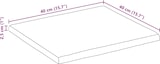 thumbnail of vidaXL Tischplatte mit Baumkante 40x40x2,5 cm Massivholz Mango