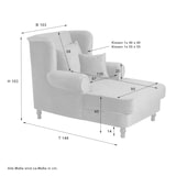 thumbnail of Big-Sessel inkl. 2x Zierkissen 55x55cm + 40x40cm Mareille