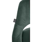 thumbnail of Banco alto Milet Veludo verde/cromo