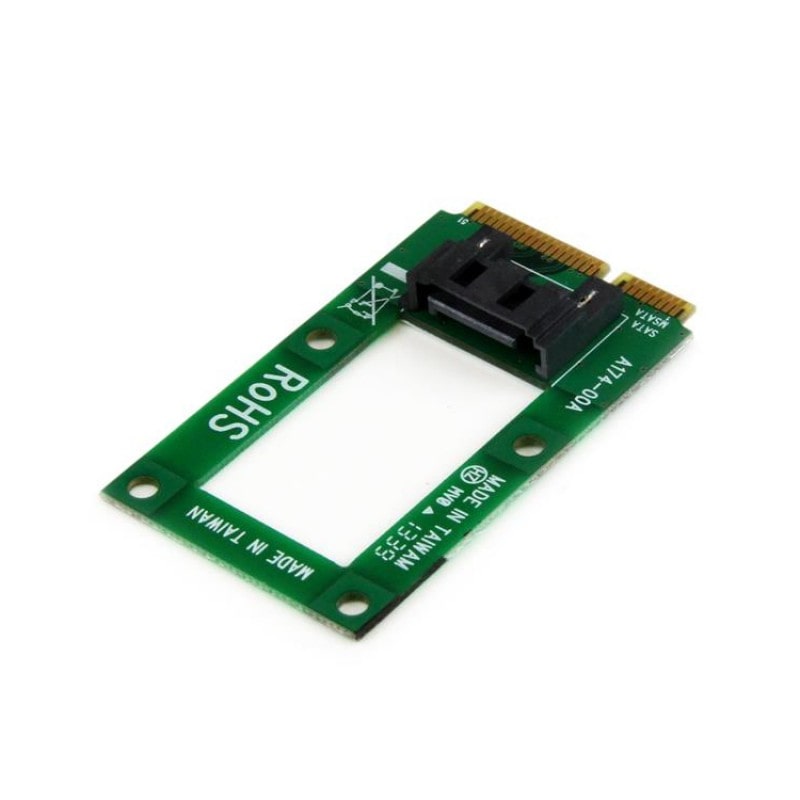 StarTech.com mSATA auf SATA Festplatten / SSD Adapter Mini zu Konverter Speicher-Controller 1 Sender/Kanal 6 GBps 6Gb/s