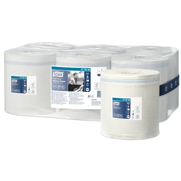 TORK Reflex™ | Papel de Secado Blanco M4 (cod. 473242) - Saco 6 ud.