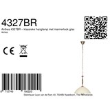 thumbnail of Steinhauer Pendelleuchte 1-fl. "Anthea" 4327BR Bronze + Creme