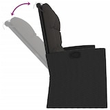 thumbnail of vidaXL Tuinbank verstelbaar met kussens 173 cm poly rattan zwart