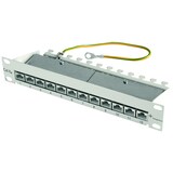 thumbnail of TELEGÄRTNER 10" Patch Panel 255 mm, RAL 7035, MPP12-HS K Cat.6A
