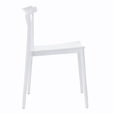 thumbnail of Lot de 4 chaises de terrasse blanc en plastique