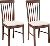 thumbnail of vidaXL Esszimmerstühle mit Kissen 2 Stk. Braun Massivholz Gummibaum