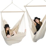 thumbnail of XXL Hängesessel 185x130cm Hängestuhl 2 Personen Hängesitz bis 150kg Baumwolle Hängematte 360° Swifel