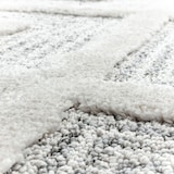 thumbnail of Carpetsale24 Teppich Rund 160 cm Creme, Hochflor Wohnzimmer Teppich, Weich & Flauschig, Skandinavisch Boho Stil, Langflor Shaggy, Rauten Design