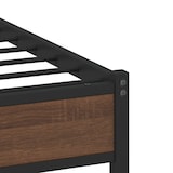 thumbnail of vidaXL Bedframe zonder matras metaal bruin eikenkleurig 160x200 cm