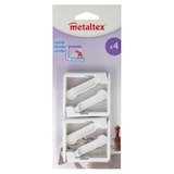 thumbnail of Set de 4 pinces pour nappes luxe -  Blanc Autre forme Plastique Metaltex 6.00x2.00 cm