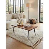 thumbnail of Sheesham Couchtisch, Massivholz, Baumkante, Metallgestell, Handgefertigt mit Schutzlack. 110x60x40 cm | Kadima Design