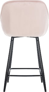 thumbnail of 2er Set Barhocker Gibson Samt Sitzhöhe 76 cm pink