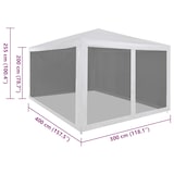 thumbnail of vidaXL Partytent met 4 gaaswanden 4 x 3 m