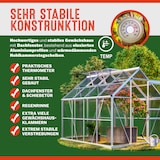 thumbnail of Gardebruk Aluminium Gewächshaus 4,75m² 250x190cm