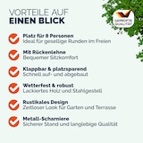 thumbnail of Casaria Bierzeltgarnitur mit Lehne 170 cm 1 Biertisch 2 Bierbänke 3 tlg Festzeltgarnitur