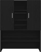 thumbnail of vidaXL Waschmaschinenschrank Schwarz Eichen-Optik 70,5x25,5x90 cm