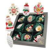 thumbnail of Multicolor Formen- & Figuren-Sortiment 6-8cm, 9-teilig, Glasornamente, mundgeblasen, handbemalt