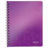 thumbnail of Collegeblock WOW A5, kariert, violett, 2-fach gelocht, mikroperforiert, spiralgebunden, 80 Blatt, 80 g/qm, Sichthülle, PP-Einband, Maße: 307x240x20mm