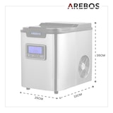 thumbnail of Macchina per Cubetti di Ghiaccio Acciaio Inossidabile 2,2L LCD 12 kg/24h