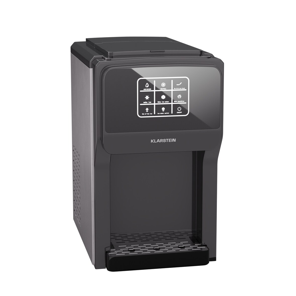 ArcticBlend 3in1 IceMaker | 20 kg/24h | Bullet Ice | Crushed Ice | Wasserspender Schwarz