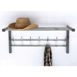 thumbnail of Wandgarderobe mit Hutablage Art.389 Garderobe 70 cm Kleiderhaken Wandregal Haken